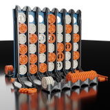 Super-Tactile Connect 4 in A Row - Double Deluxe Edition for Blind and Vision Impaired - Connect with friends and family in style! Self sorting, modular, new team-play & more ! The perfect premium gift.